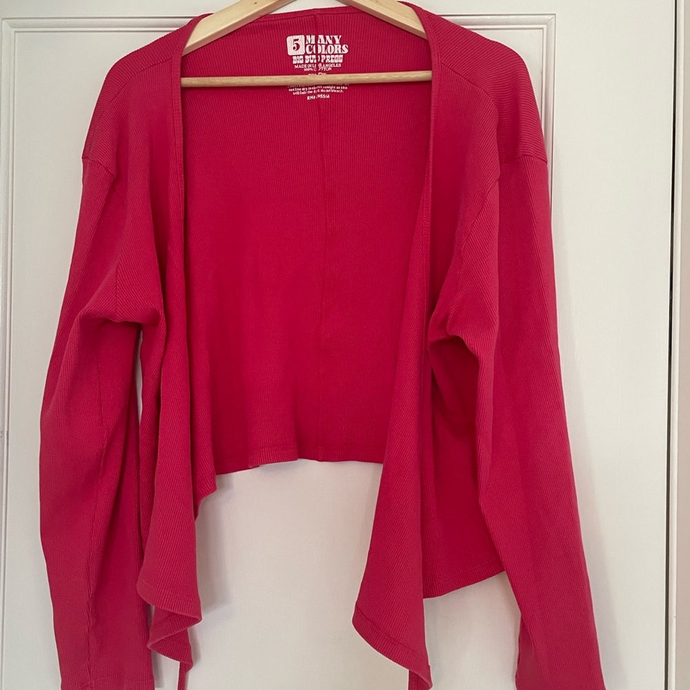Big Bud Press Wrap Top, M, Hot Pink